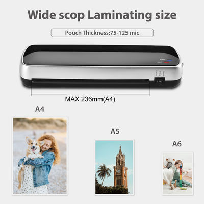 AC110V/60Hz دستگاه لامیناتور اداری برای 3-6 دقیقه زمان گرم شدن