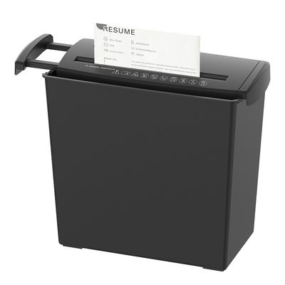 جعبه سبد 10L 5 ورق A4 مینی استریپ برش کاغذ Shredder با ویژگی های خودکار / خاموش / Rev برای استفاده از دفتر خانگی