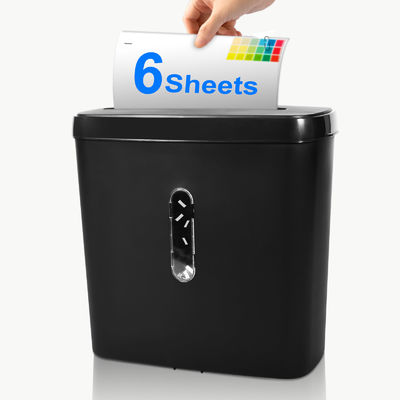 ميني دفتر خونه کراس کات 6 ورق کاغذ A4 Shredder با 11L سبد C502P