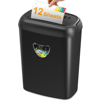 12 ورق برش متقاطع Shredder با 25L سطل