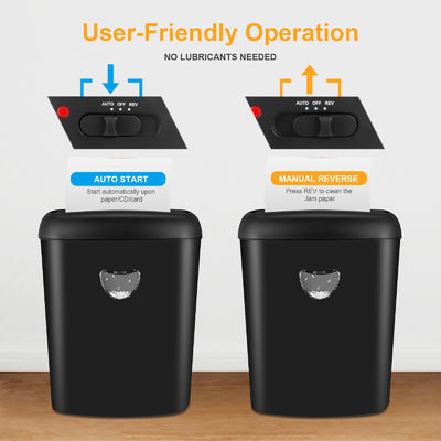 12 ورق برش متقاطع Shredder با 25L سطل