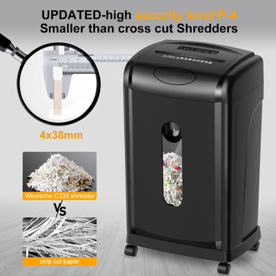 تراشه کاغذ سنگین با گواهینامه CE / EMC برای کسب و کار با سطل 30L