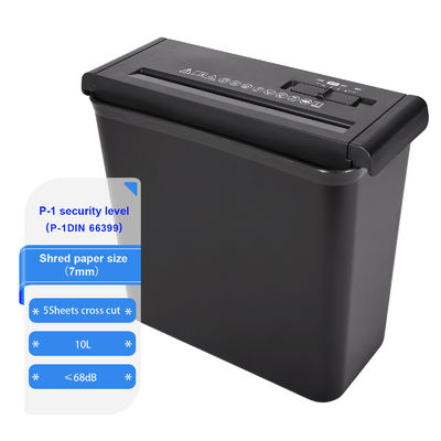 10L مینی دفتر و استفاده از خانه نوار برش 5 ورق A4 کاغذ سند خردکن CS522S