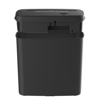 مدارک الکتریکی برش متقاطع ماشین تخریب کاغذ C502P 6 ورق کارت اعتباری خرد کننده با 11L سطل سبد کوچک