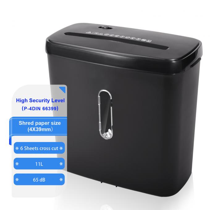 تراشنده کاغذ برش متقاطع برای دفتر خانگی با سطل زباله 11L c502p 0