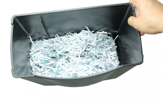دستگاه خردکننده دفتر 14L برش متقاطع 5 ورق کاغذ خرد کننده با 14L BIN C506P ماشین تخریب کارت اعتباری 3