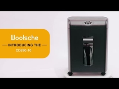 CD290P 10 ورق Micro Cut Heavy Duty کاغذ تجاری سی دی خرد کننده با 18 لیتر کشاندن صندوق کاغذ