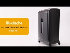 C330P-18 گواهینامه CE / EMC سنگینی وظیفه کاغذ خردکننده برای کسب و کار با 30L کشاندن صندوق