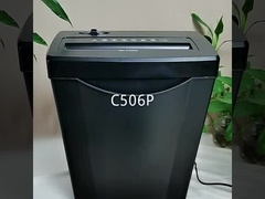 C506P 5 ورق ماشین خردکننده کاغذ A4 برای دفتر خانگی با سطل سبد 14L