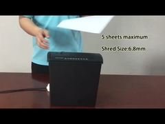 S606B ماشین خرد کننده کاغذ برش نوار 6.8mm اندازه خرد 5 ورق A4